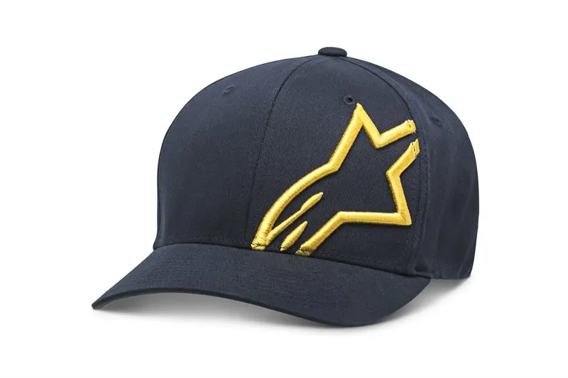 CASQUETTE ALPINESTARS CORP SHIFT 2 FLEXFIT NAVY GOLD