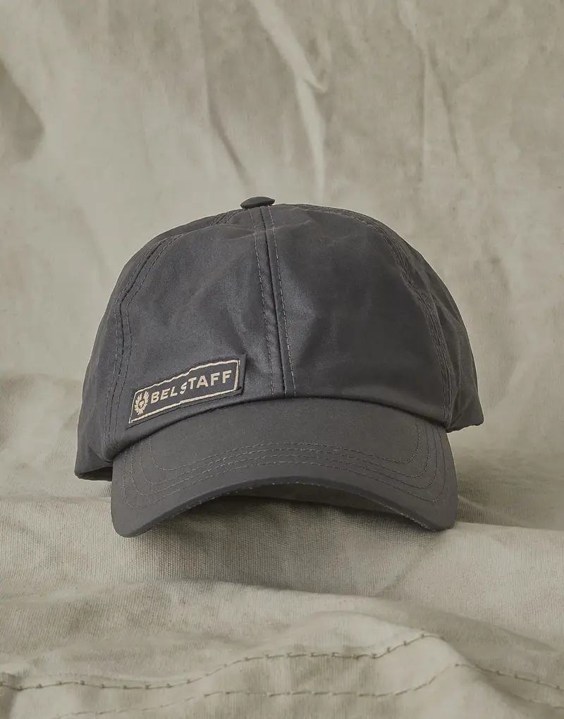 CASQUETTE CAL SIGNATURE BELSTAFF WAX NOIR
