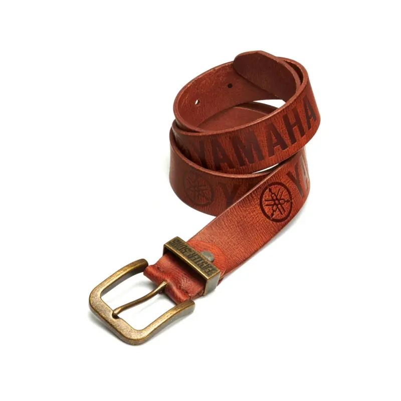 CEINTURE CUIR MARRON FASTER SONS