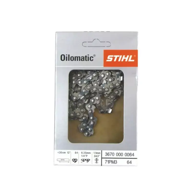 CHAINE DE TRONCONNEUSE 1/4" .043" (1.1 MM) 64 ENTRAINEURS ORIGINE STIHL" 36700000064