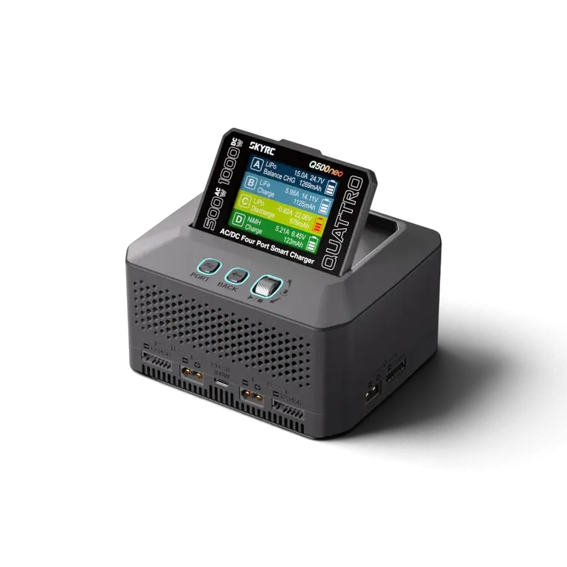 Chargeur Q500 Neo LiPo 1-6S 4 canaux 1000W