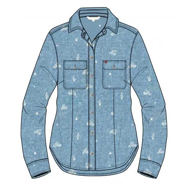 CHEMISE ROYAL ENFIELD DENIM FEMME BLEU