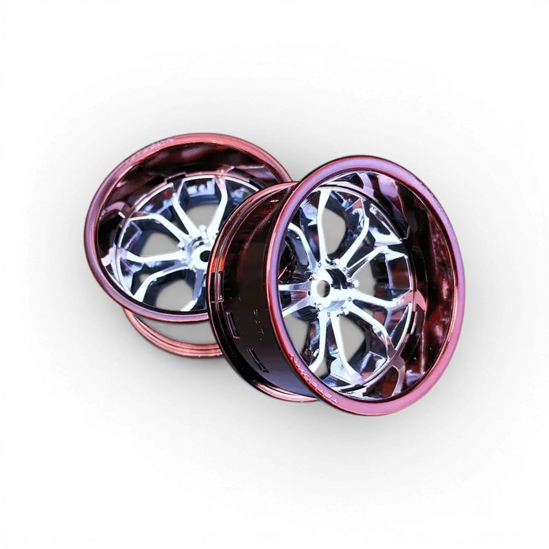 Chrome bronze Cercle + Spider Centre disque Chrome (2 pièces)
