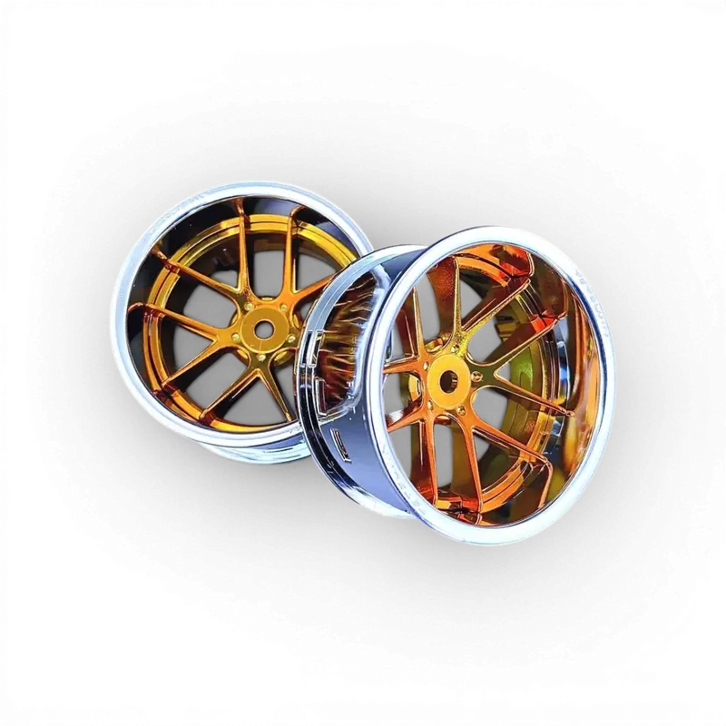Chrome Cercle + Jasmine Centre disque Chrome Or (2 pièces)