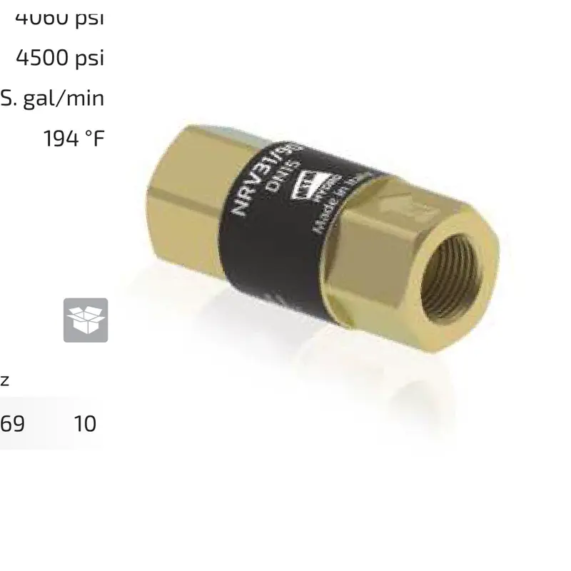 Clapet anti-retour NRV31/45