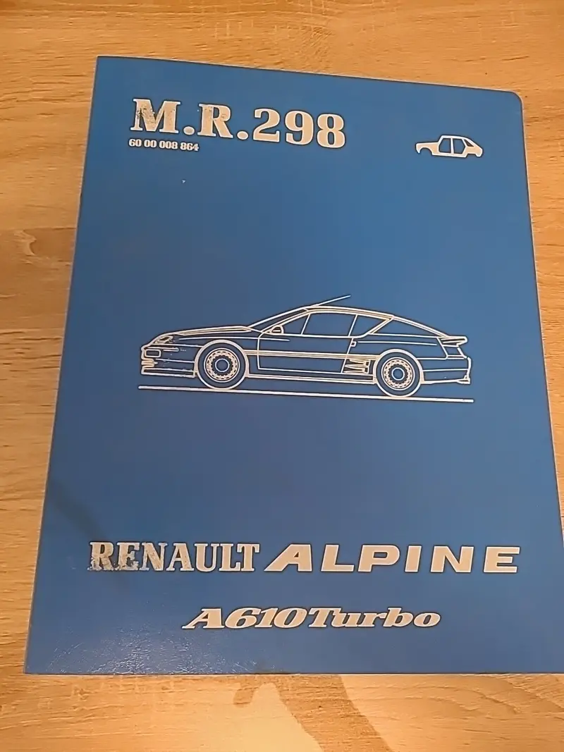 Classeur Collector MR298 ALPINE A 610 TURBO RENAULT 60 008 864 (Liv111)