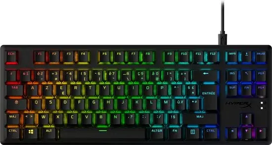 Clavier mécanique de jeu HyperX Alloy Origins Core PBT à interrupteurs rouges | Neuf