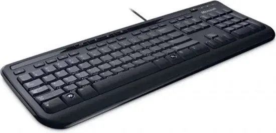 Clavier Microsoft 600 QWERTY US noir | Neuf