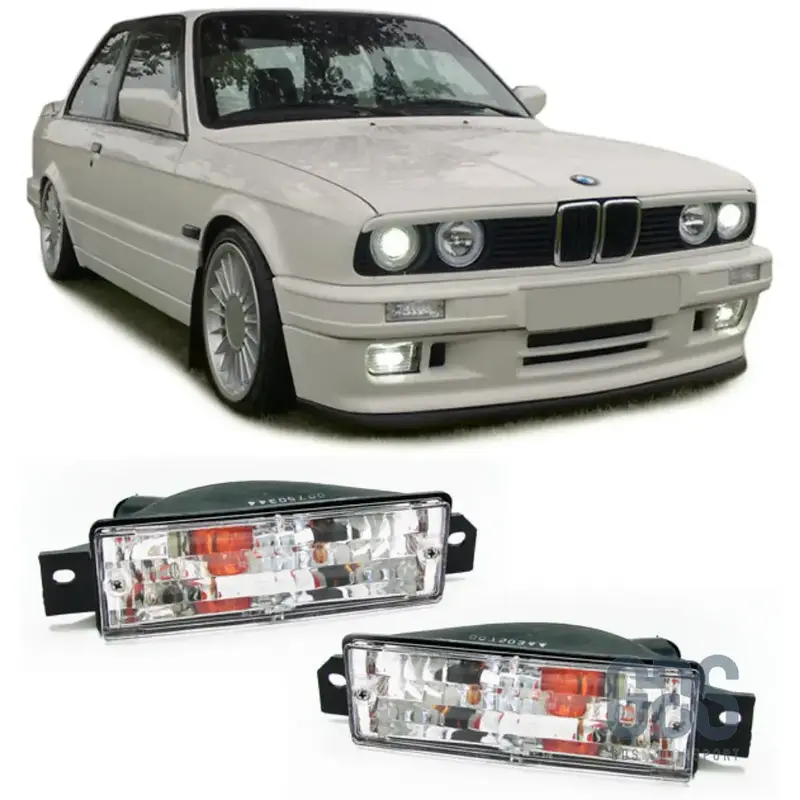 Clignotants Avant Cristal Transparent pour BMW E30 (1982-1991)