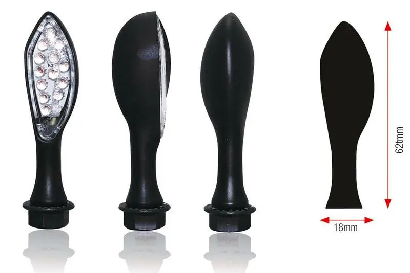 CLIGNOTANTS BIHR CAP LED NOIR UNIVERSEL
