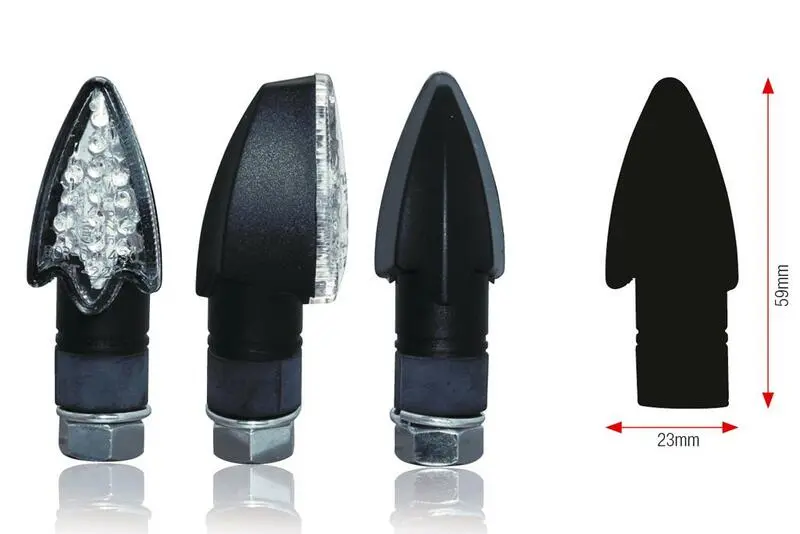 CLIGNOTANTS BIHR DARTS LED NOIR UNIVERSEL
