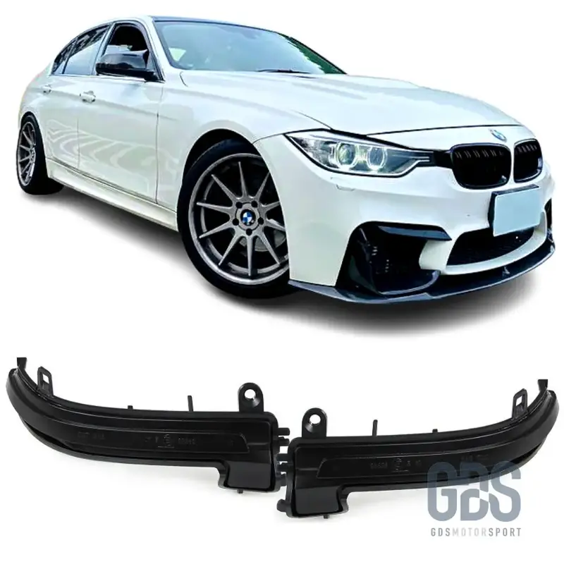 Clignotants répétiteurs LED Dynamique pour BMW Série 3 F30 / F31 Fumé noir