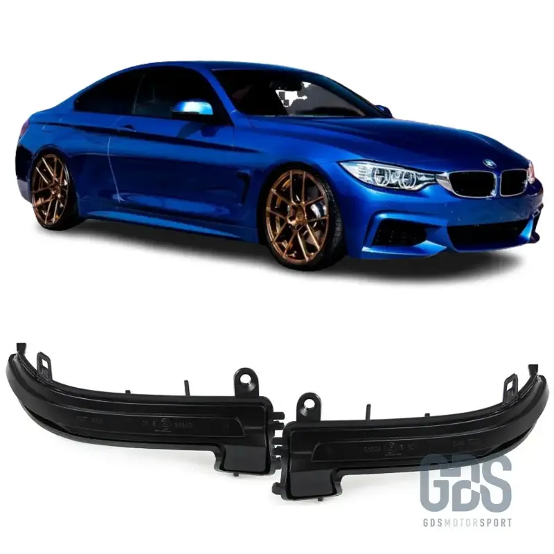Clignotants répétiteurs LED Dynamique pour BMW Série 4 F32 F33 F36 Fumé Noir
