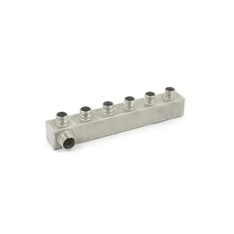 Collecteur inox 6 voies horizontal – Entrée 3/4 GZ / Sorties 6×1/2...