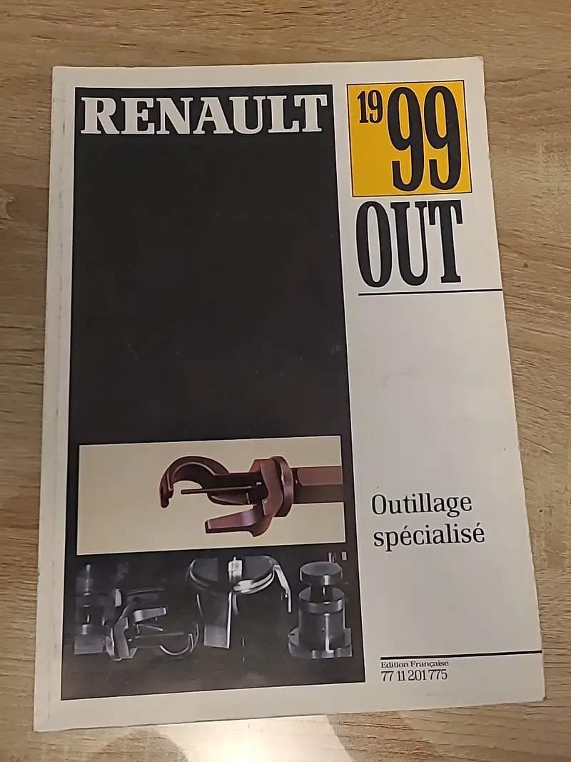 Collector Catalogue Outillage RENAULT 99 Tous Modèles 77 11 201 775 (Liv115)