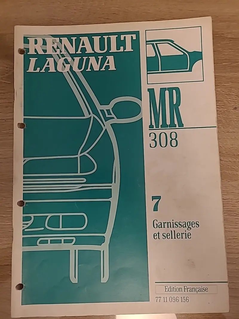 Collector MR308 Part7 RENAULT Laguna Garnissages Sellerie (Liv113)