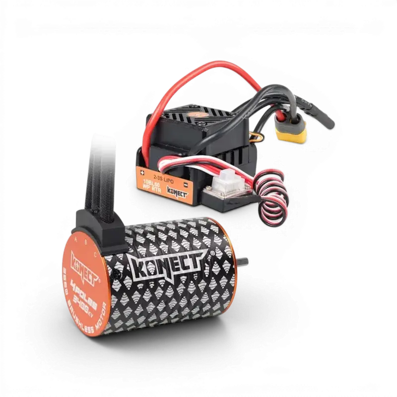COMBO BRUSHLESS 60AMP WP + MOTEUR 4P 3650SL 3400KV 10.5T