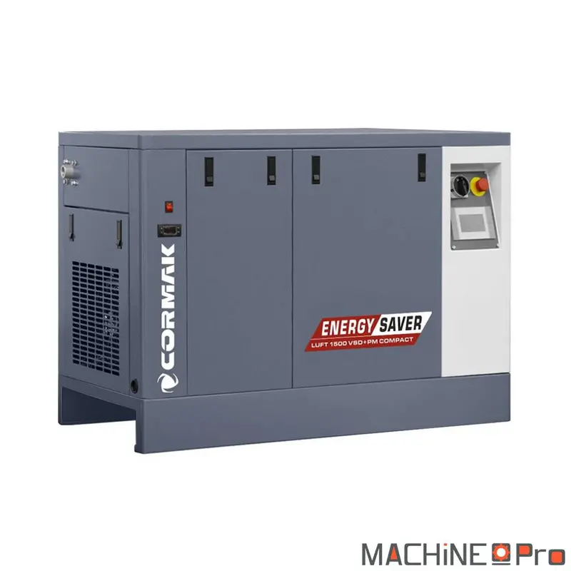 Compresseur à vis LUFT 1500 VSDPM COMPACT CORMAK + Sécheur d'air N10S intégré - Gamme Energy Saver
