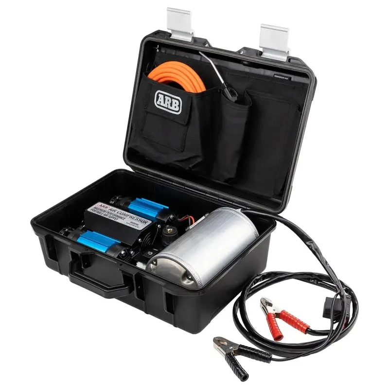 Compresseur double ARB 12/24V malette 174L/min avec reserve