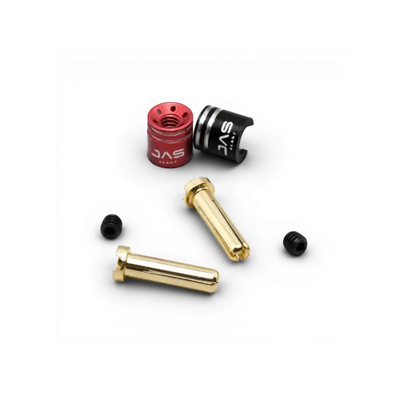 Connecteurs LiPo 2 mm Low Profile 24K avec languettes de polarité