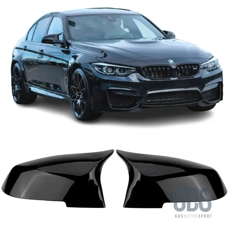Coques de rétro Noir Brillant Look M3 F80 pour BMW F30 F31