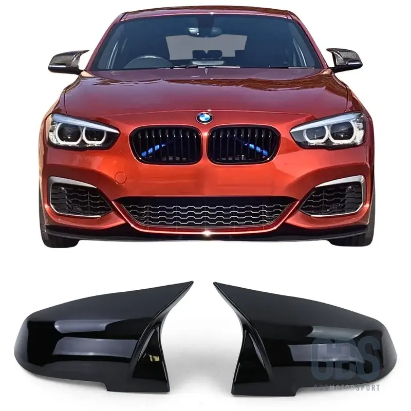 Coques de Rétroviseur Noir Brillant Look M Performance BMW Série 1 F20 F21