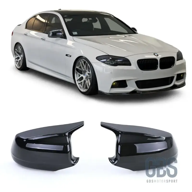 Coques de Rétroviseur Noir Brillant Look M Performance pour BMW Série 5 F10 & F11 (Phase 1)