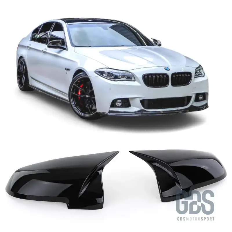 Coques de Rétroviseur Noir Brillant Look M Performance pour BMW Série 5 F10 & F11 (Phase 2 LCI)