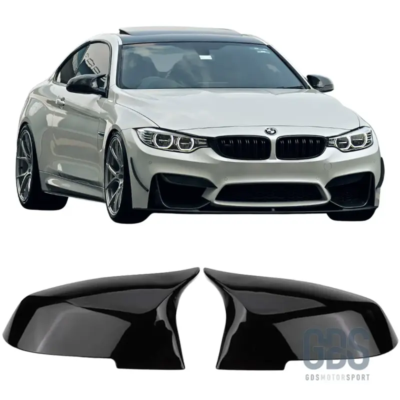 Coques de rétroviseur Noir Brillant Look M4 F82 pour BMW serie 4 F32 F33 F36