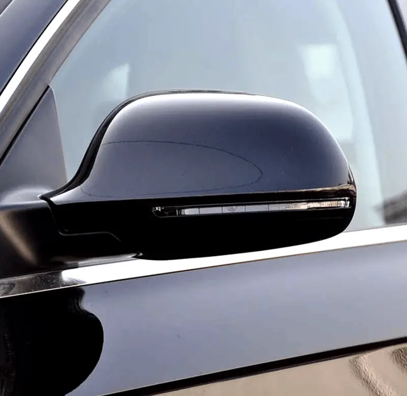 Coques de rétroviseurs noir brillant pour Audi A6 C6 (2008 - 2011)