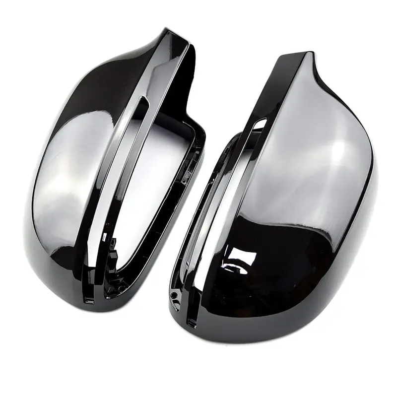 Coques de rétroviseurs noires brillantes pour Audi A4 S4 RS4 B8 (2007 - 2015)