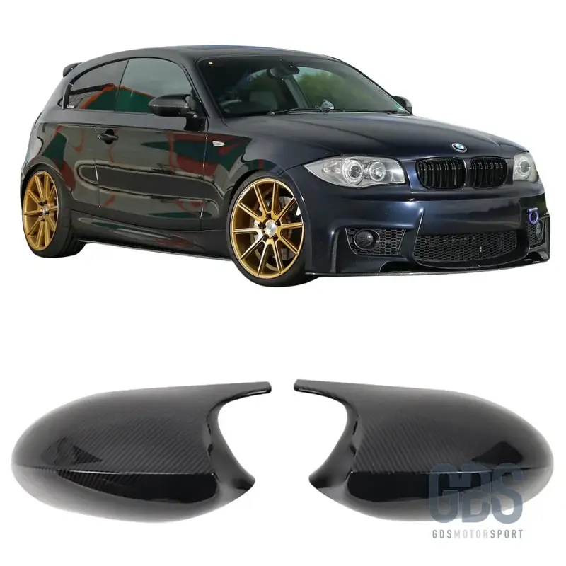 Coques Rétroviseur Look Carbone Type M3 pour BMW Série 1 E87 E81 E82 E88 — Phase 1