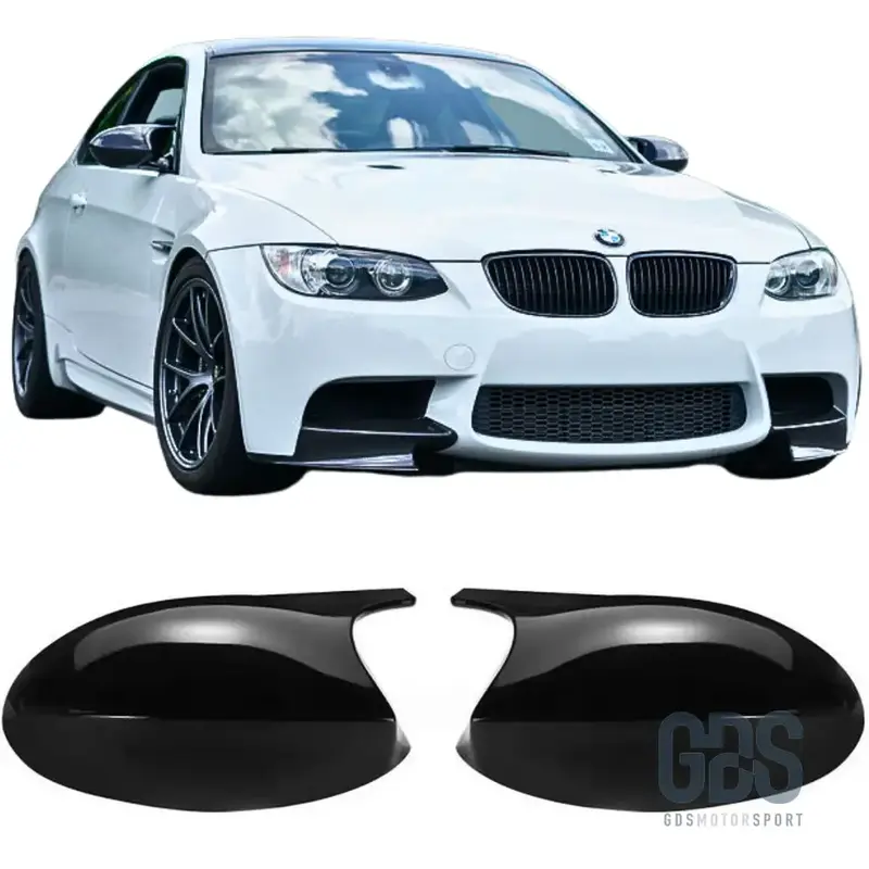 Coques rétroviseurs extérieurs Look M3 BMW E92 E93 Phase 1 Noir Brillant