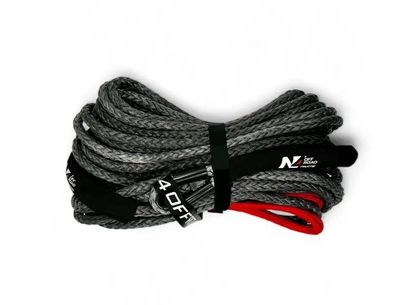 Corde synthétique de treuil 12mm x 28M - Jusqu'à 6.8T N4-Offroad