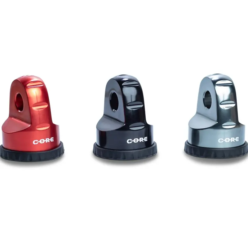 CORE Arrêt Câble de Treuil Aluminium 12T – Titane / Rouge / Noir
