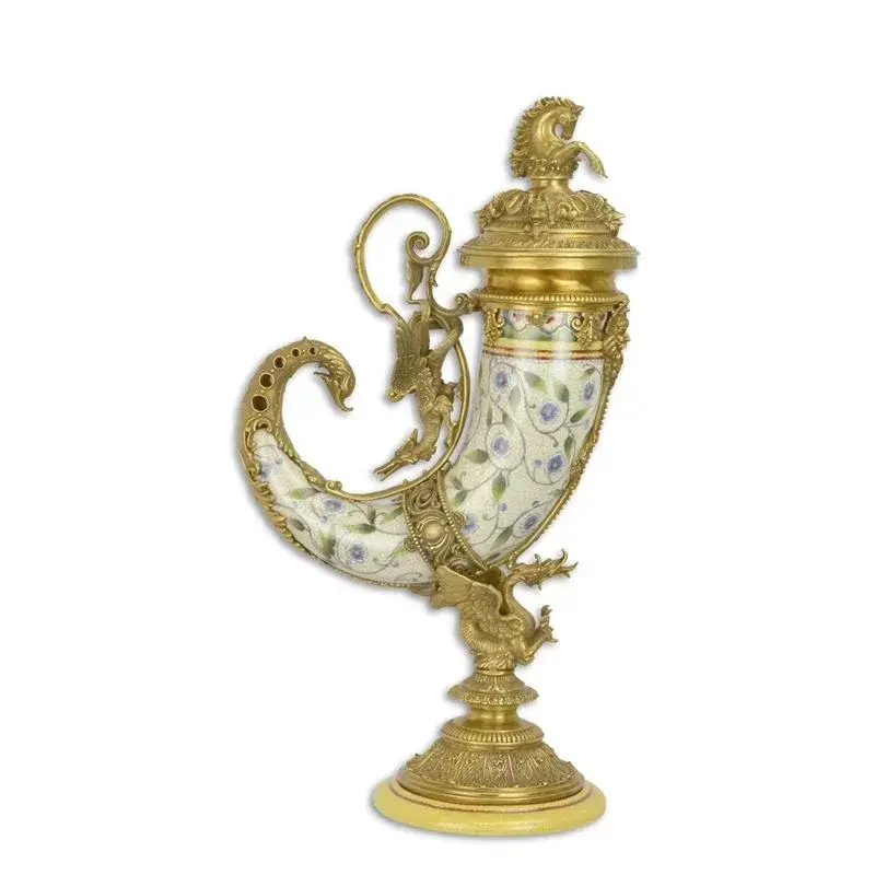 Corne en porcelaine avec détails en bronze PT-171 - Nouvelle promotion