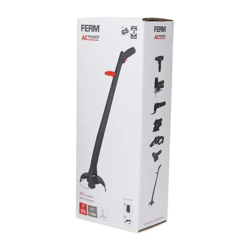Coupe-bordures sans fil FERM 12V batterie - Neuf Outlet