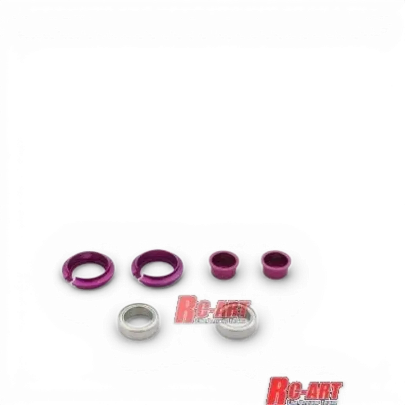 Coupelles amortisseurs sur roulement -2mm Pro Gress Violet