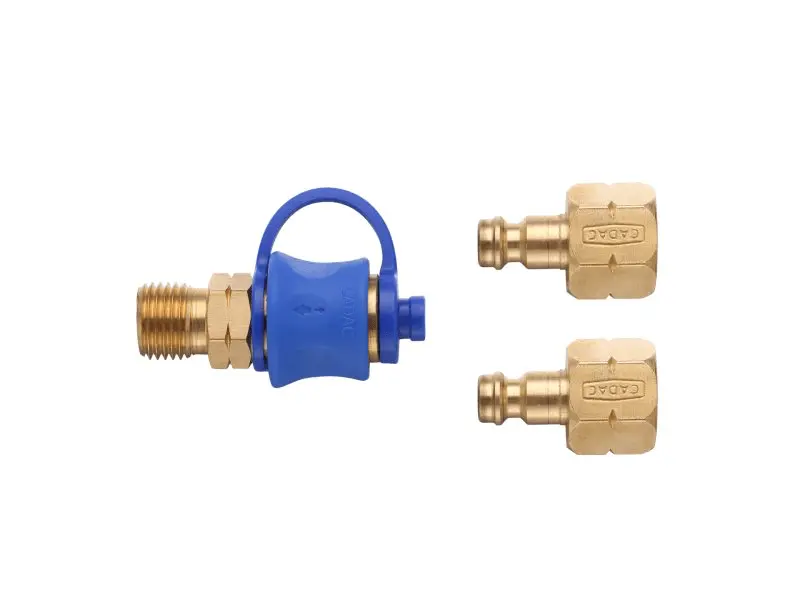 Couplage rapide double CADAC pour tuyau gaz 8 mm