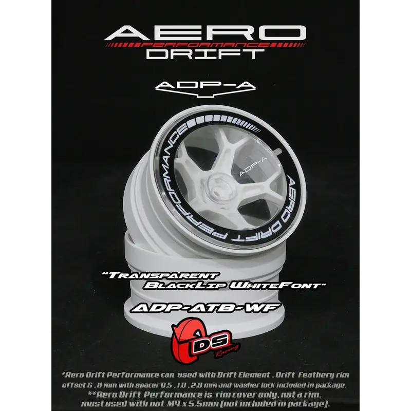 Couvercle aero performance drift pour drift element - Sloped - Transparent/Noir