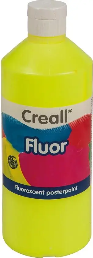 Creall Gouache Fluorescente Jaune 500ml - Nouveau Outlet