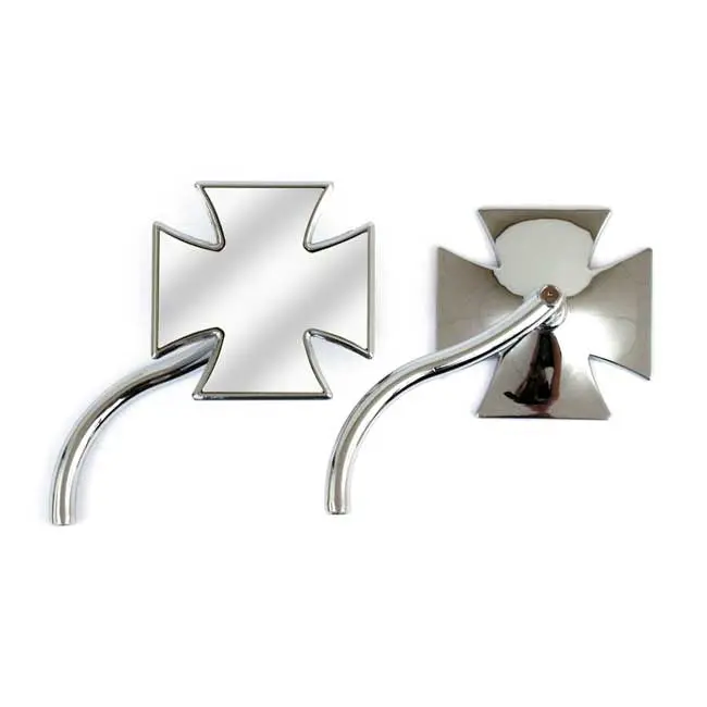 Croix de Malte Kit de rétroviseurs moto Chromé HD