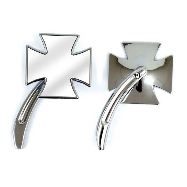 Croix de Malte Kit rétroviseurs moto Chrome Billet HD