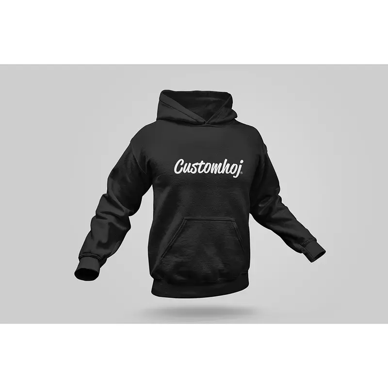 Customhoj Script Hoodie Noir