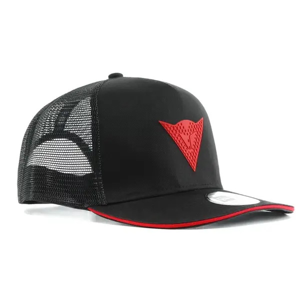 DAINESE 9FORTY TRUCKER SNAPBACK CAP BLACK RED