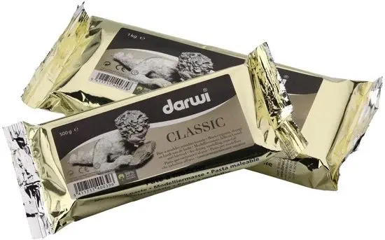Darwi Classic Pâte à Modeler Auto-durcissante 1kg Blanche - Nouvelle Outlet