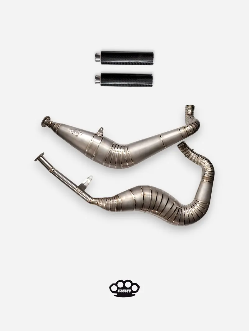 DBR Échappement en Titane pour RIMAR MOTORS 587/500cc avec Silencieux Twill