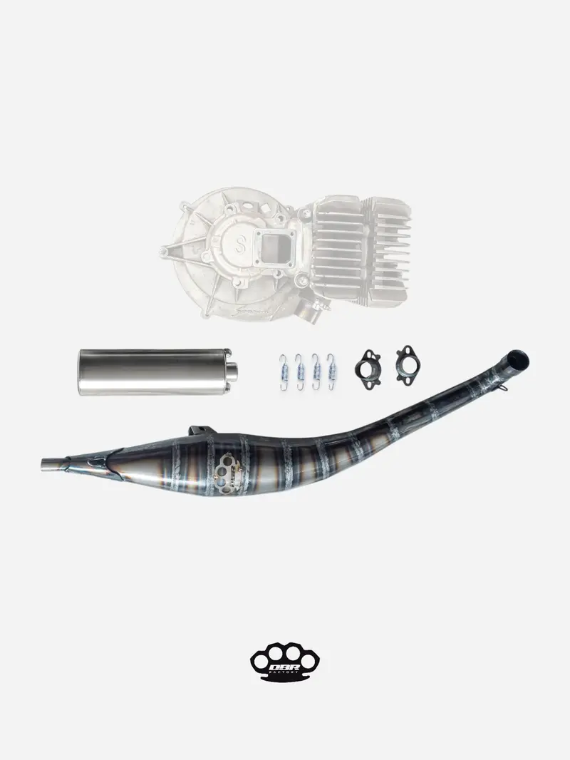 DBR Pot d'Échappement GP01 pour Simonini 4P - Groupes Thermiques Scooter