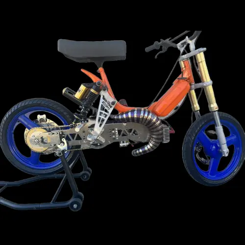 DBR Silencieux Titane MX30 Multicolore - Silencieux Carbone Twill - Vespa et Gilera