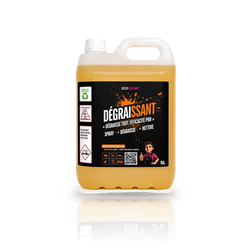 Dégraissant EcoClean® — Élimine graisse & résidus phyto en 2 min